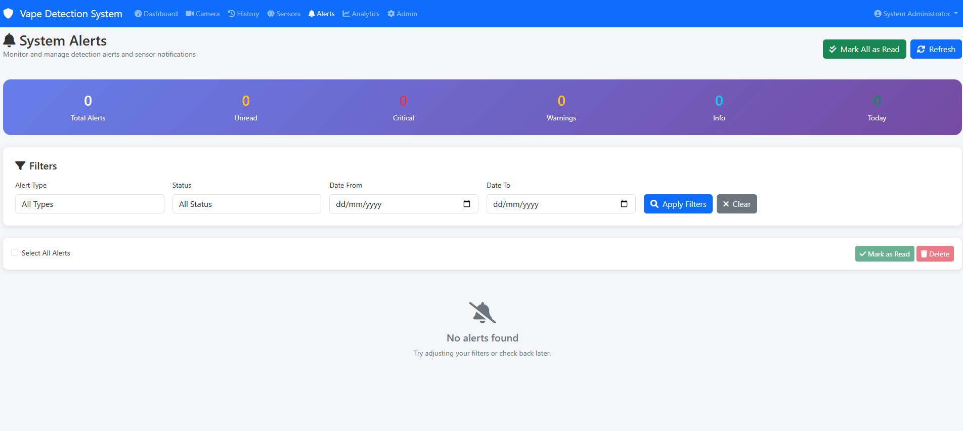 Vape Detection Readings